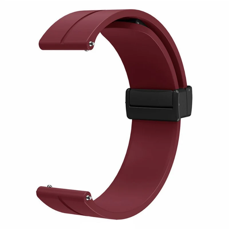 Huami Amazfit GTR Mini / GTS 4 / 3 / 2 / Bip 3 Watch Band Magnetic Folding Buckle 20mm Silicone Strap
