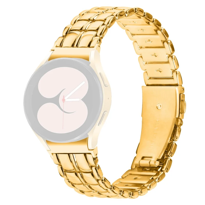 Samsung Galaxy Watch 5 Active / Watch 5 / Watch4 Buckle Closure Metal Smart Watch Replacement Strap - Rose Gold