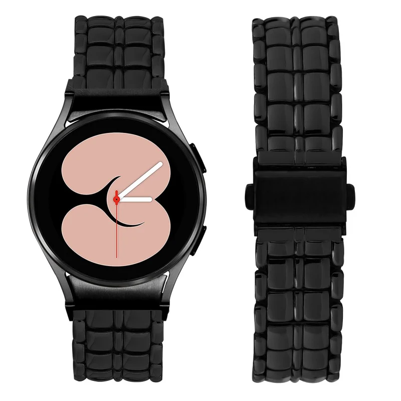 Samsung Galaxy Watch 5 Active / Watch 5 / Watch4 Buckle Closure Metal Smart Watch Replacement Strap - Rose Gold