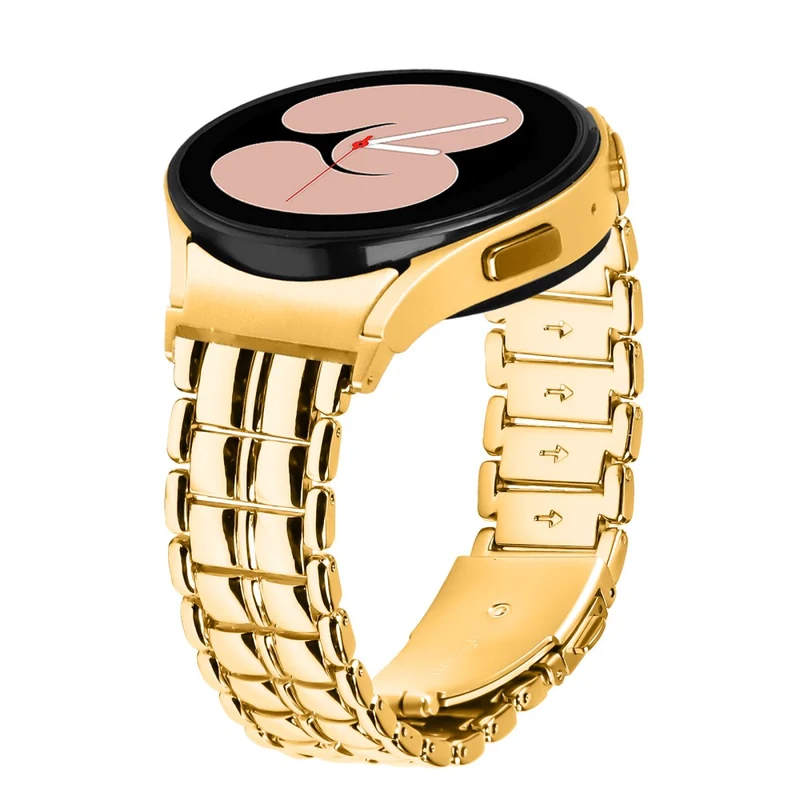 Samsung Galaxy Watch 5 Active / Watch 5 / Watch4 Buckle Closure Metal Smart Watch Replacement Strap - Rose Gold