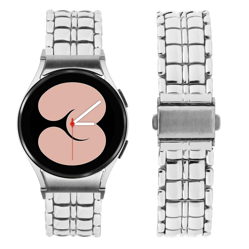 Samsung Galaxy Watch 5 Active / Watch 5 / Watch4 Buckle Closure Metal Smart Watch Replacement Strap - Rose Gold