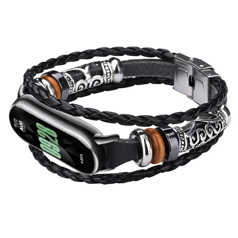 Xiaomi Smart Band 8 / Band 8 NFC Watch Bands DIY Style Beaded Retro Strap with Connector