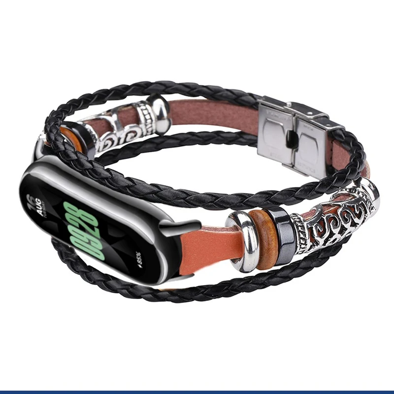 Xiaomi Smart Band 8 / Band 8 NFC Watch Bands DIY Style Beaded Retro Strap with Connector