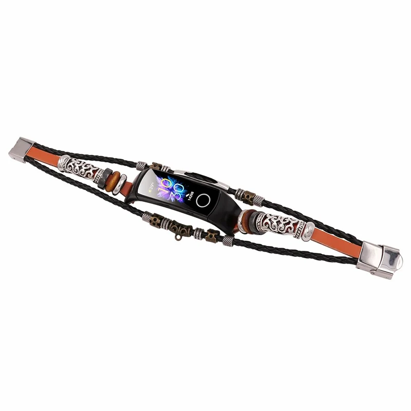 Honor Band 4 / 5 Wrist Band Vintage Watch Beaded Bracelet