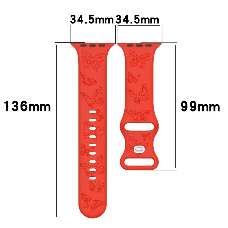 Apple Watch 49mm / 45mm / 44mm / 42mm Watch Strap Silicone Band