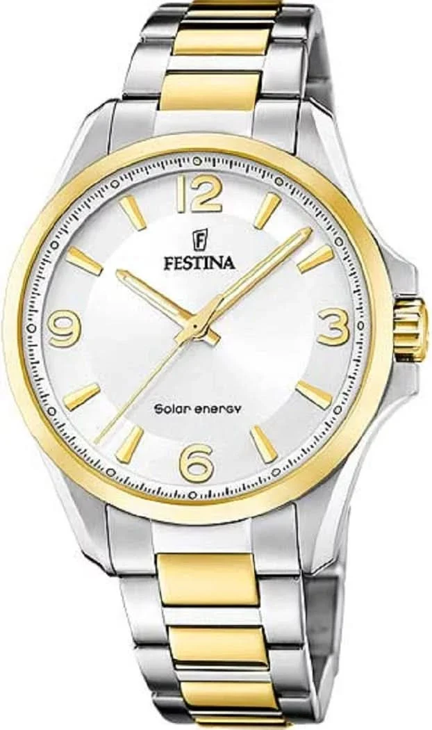 Festina Solar Energy F20657/1 Herrenuhr • Solar • Bicolor