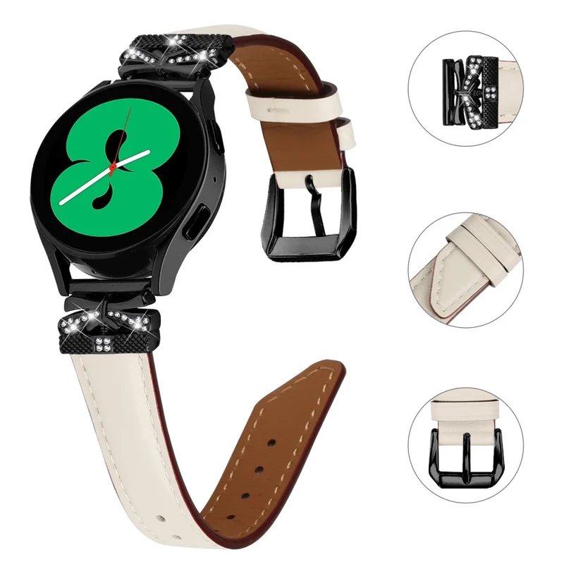 Huami Amazfit Cheetah Pro Black Buckle 20mm Watch Band Butterfly Rhinestone Watch Strap