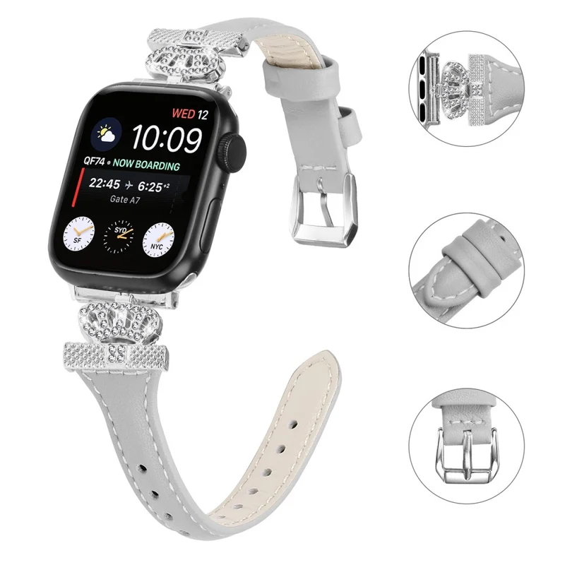 Silver Buckle Band Apple Watch Series Universal 41mm/40mm/38mm Replace Strap