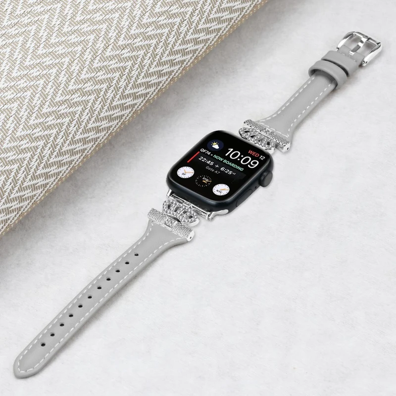 Silver Buckle Band Apple Watch Series Universal 41mm/40mm/38mm Replace Strap