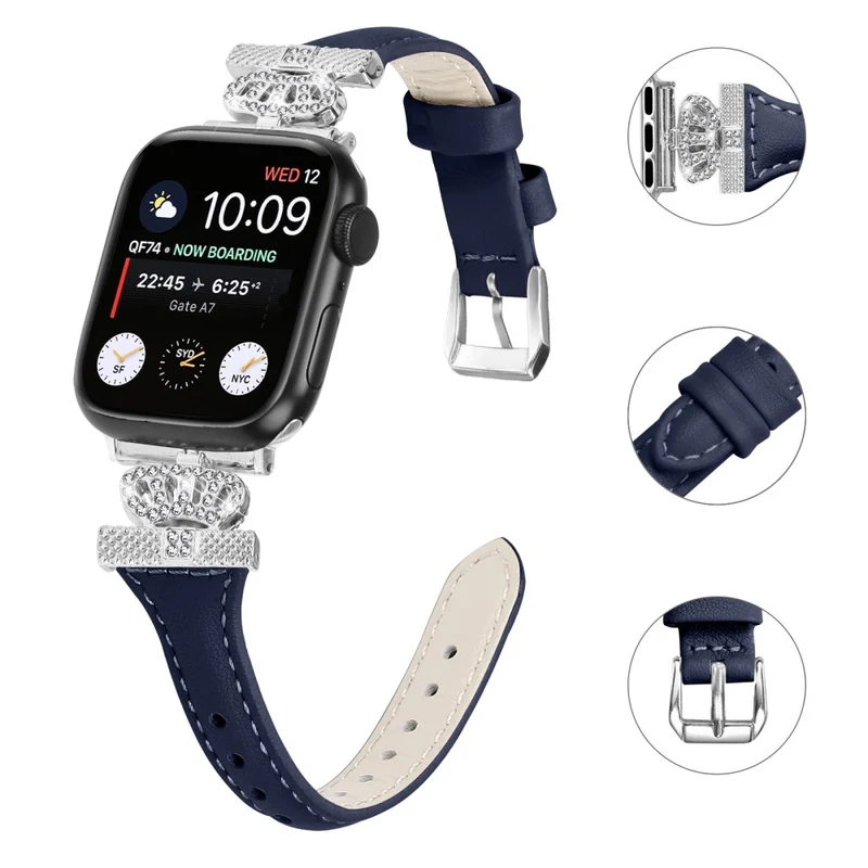 Silver Buckle Band Apple Watch Series Universal 41mm/40mm/38mm Replace Strap