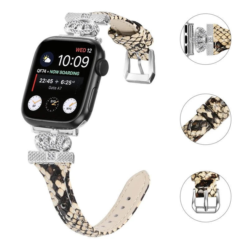 Silver Buckle Band Apple Watch Series Universal 41mm/40mm/38mm Replace Strap
