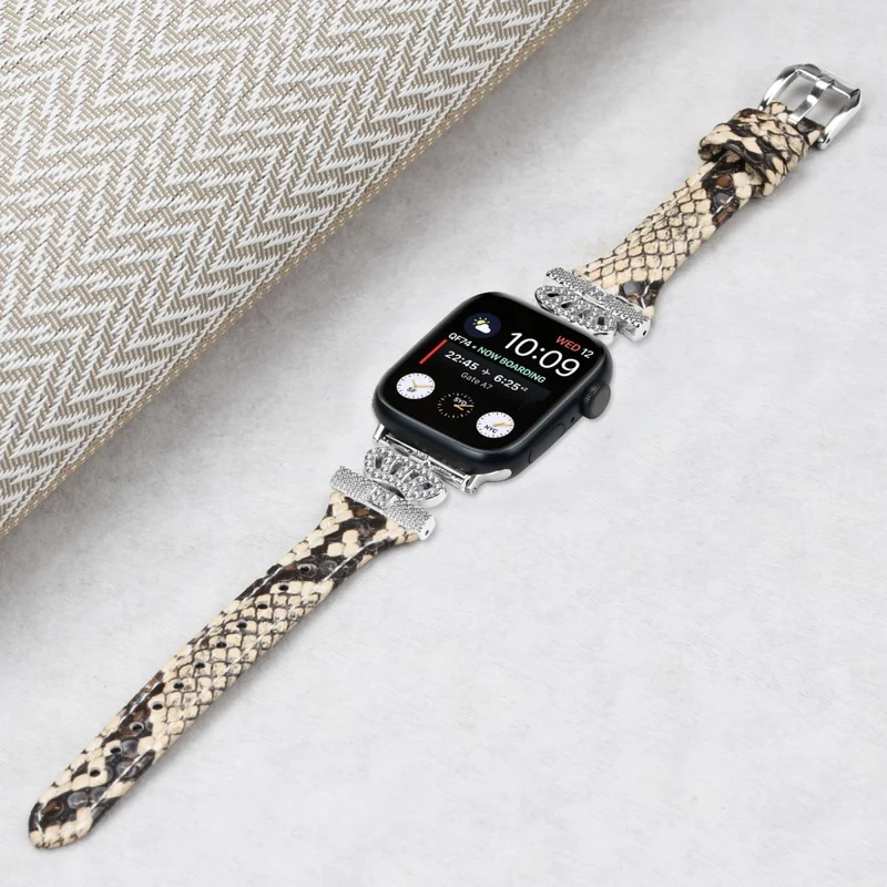 Silver Buckle Band Apple Watch Series Universal 41mm/40mm/38mm Replace Strap