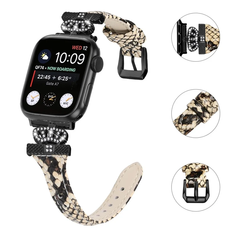Black Buckle Strap Apple Watch Universal 49mm/45mm/44mm/42mm Watch Band
