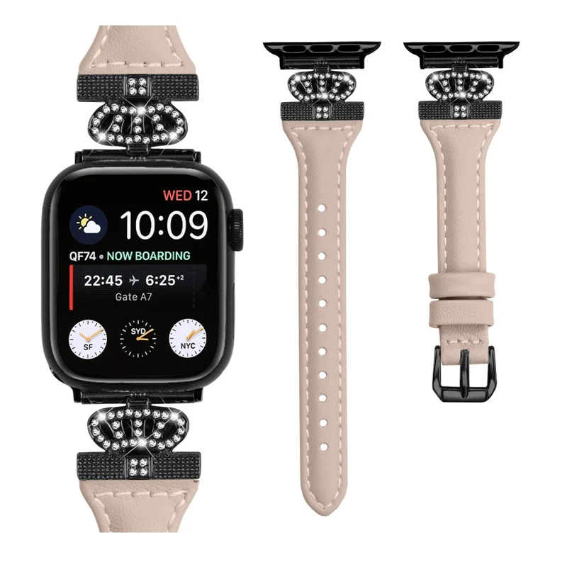 Black Buckle Strap Apple Watch Universal 49mm/45mm/44mm/42mm Watch Band