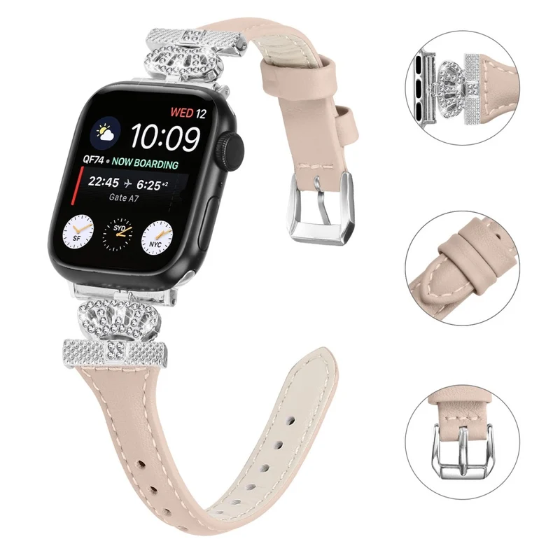 Silver Buckle Band Apple Watch Universal 49mm/45mm/44mm/42mm Watch Strap