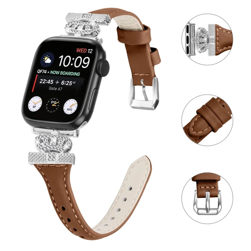 Silver Buckle Band Apple Watch Universal 49mm/45mm/44mm/42mm Watch Strap