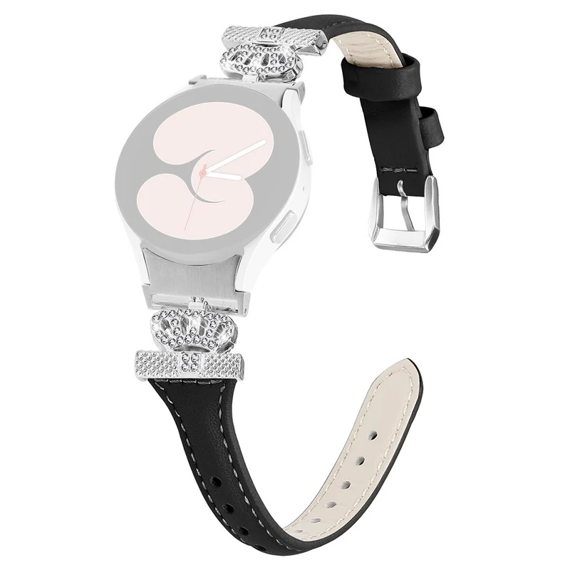 Sliver Buckle Strap Samsung Galaxy Watch Universal 20mm Watch Band Crown Strap