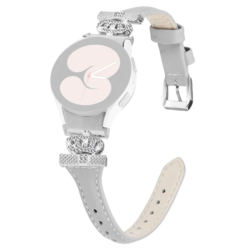 Sliver Buckle Strap Samsung Galaxy Watch Universal 20mm Watch Band Crown Strap