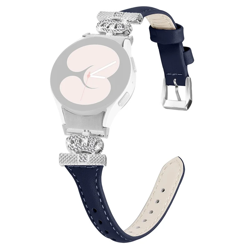 Sliver Buckle Strap Samsung Galaxy Watch Universal 20mm Watch Band Crown Strap