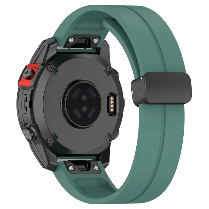 Garmin Fenix 7S / 7S Pro / Instinct 2S / Fenix 6S Watch Strap 20mm Silicone Watchband with Black Buckle
