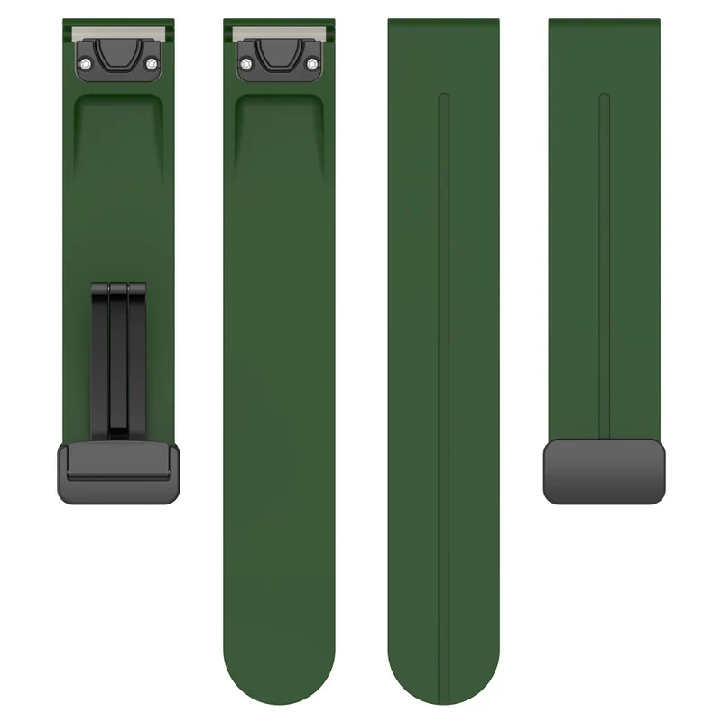 Garmin Fenix 7S / 7S Pro / Instinct 2S / Fenix 6S Watch Strap 20mm Silicone Watchband with Black Buckle