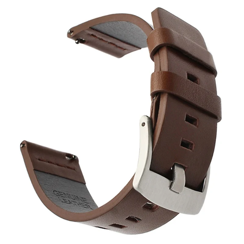 Suunto 9 / 9 Baro / 7 Replacement Watch Band 24mm Vegan Leather Watch Strap - Black / Black / Black