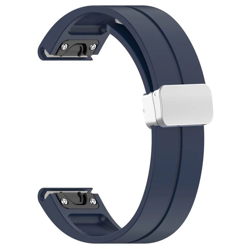 Suunto 9 / 9 Baro / 7 Replacement Watch Band 24mm Vegan Leather Watch Strap - Black / Black / Black