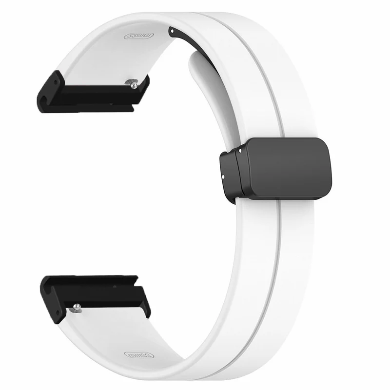 Garmin Fenix 7X / 6X / 5X Watch Strap Magnetic Buckle Silicone Band with 26mm Connector