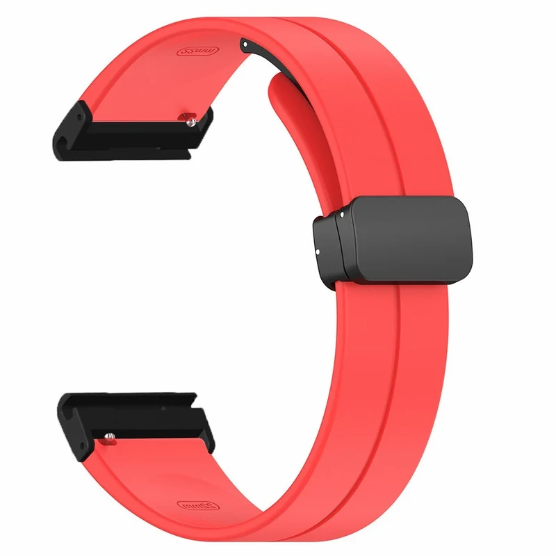 Garmin Fenix 7X / 6X / 5X Watch Strap Magnetic Buckle Silicone Band with 26mm Connector