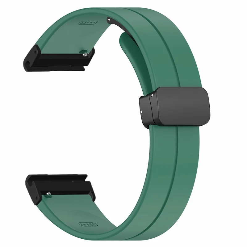 Garmin Fenix 7X / 6X / 5X Watch Strap Magnetic Buckle Silicone Band with 26mm Connector