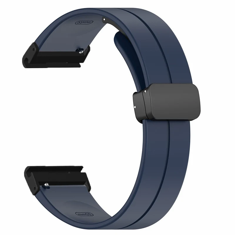 Garmin Fenix 7X / 6X / 5X Watch Strap Magnetic Buckle Silicone Band with 26mm Connector