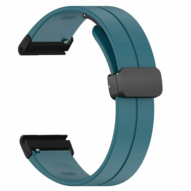 Garmin Fenix 7X / 6X / 5X Watch Strap Magnetic Buckle Silicone Band with 26mm Connector