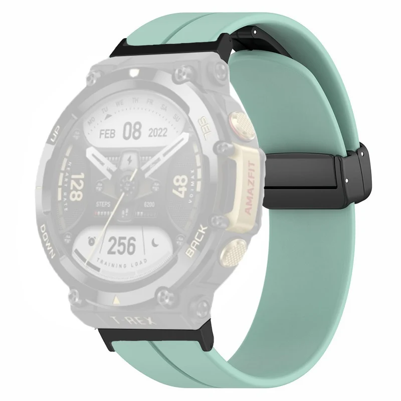 Huami Amazfit T-Rex 2 Silicone Watch Band Magnetic Folding Buckle Wrist Strap