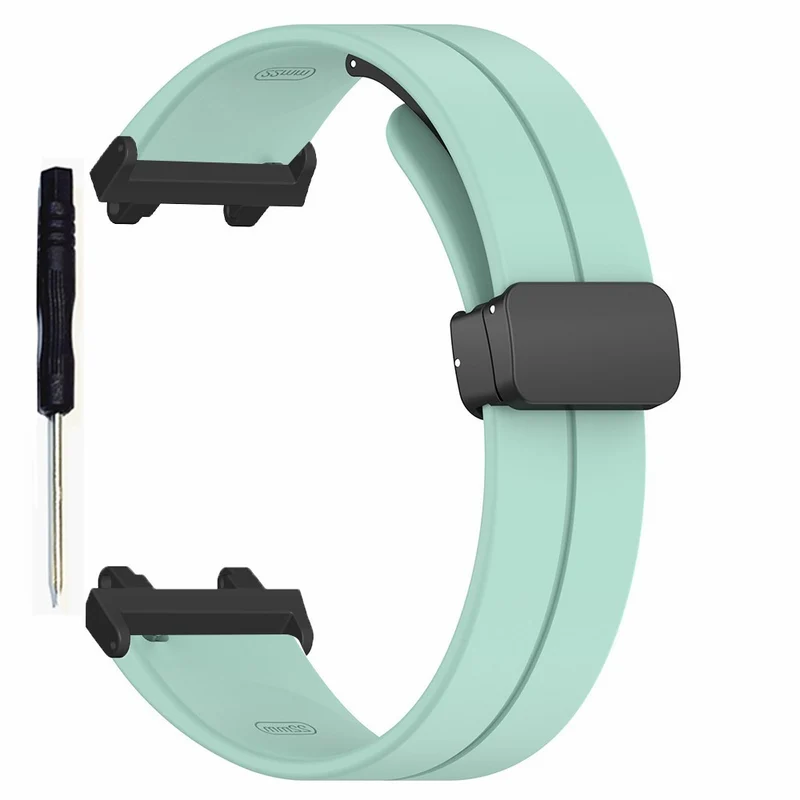 Huami Amazfit T-Rex 2 Silicone Watch Band Magnetic Folding Buckle Wrist Strap