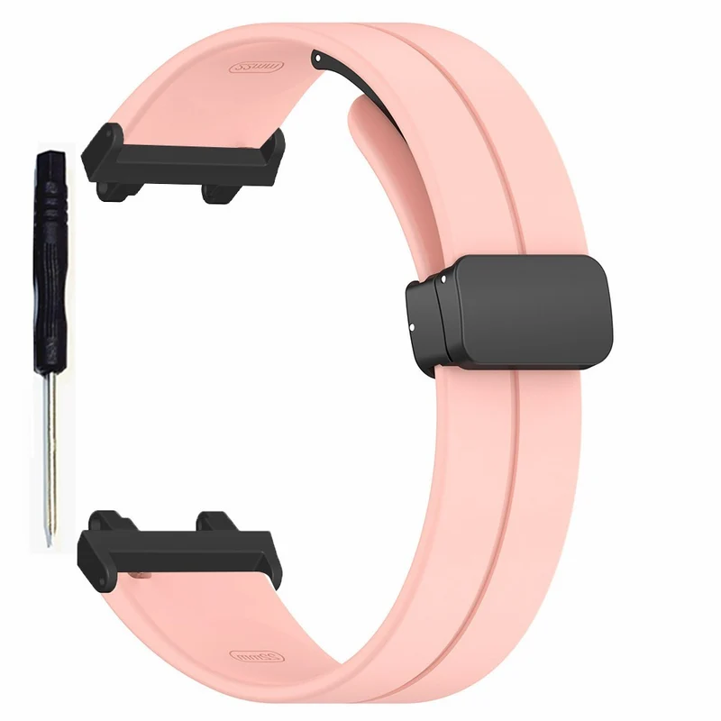 Huami Amazfit T-Rex 2 Silicone Watch Band Magnetic Folding Buckle Wrist Strap