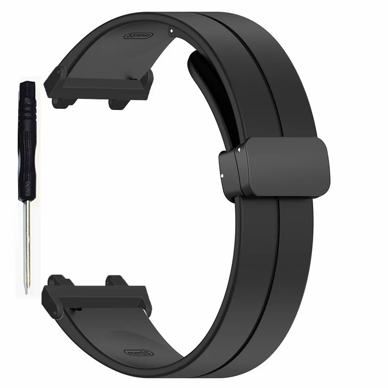 Huami Amazfit T-Rex 2 Silicone Watch Band Magnetic Folding Buckle Wrist Strap