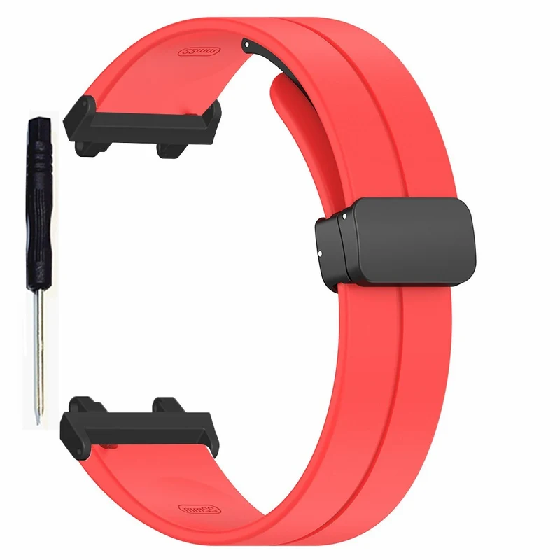 Huami Amazfit T-Rex 2 Silicone Watch Band Magnetic Folding Buckle Wrist Strap