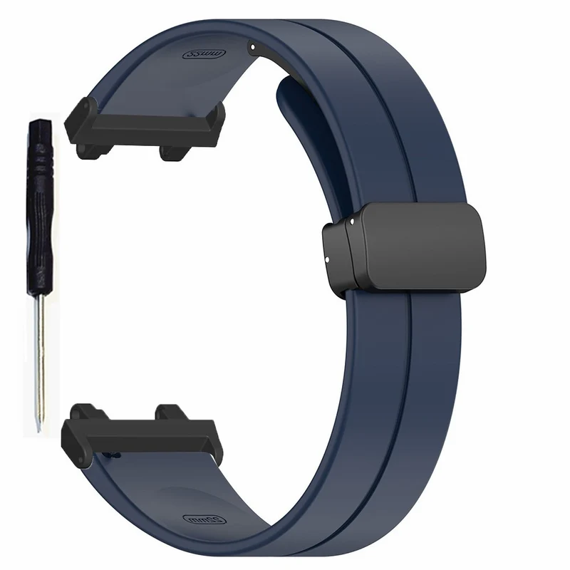 Huami Amazfit T-Rex 2 Silicone Watch Band Magnetic Folding Buckle Wrist Strap