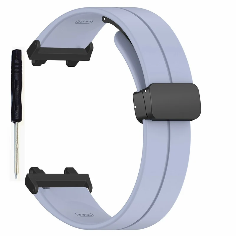 Huami Amazfit T-Rex 2 Silicone Watch Band Magnetic Folding Buckle Wrist Strap
