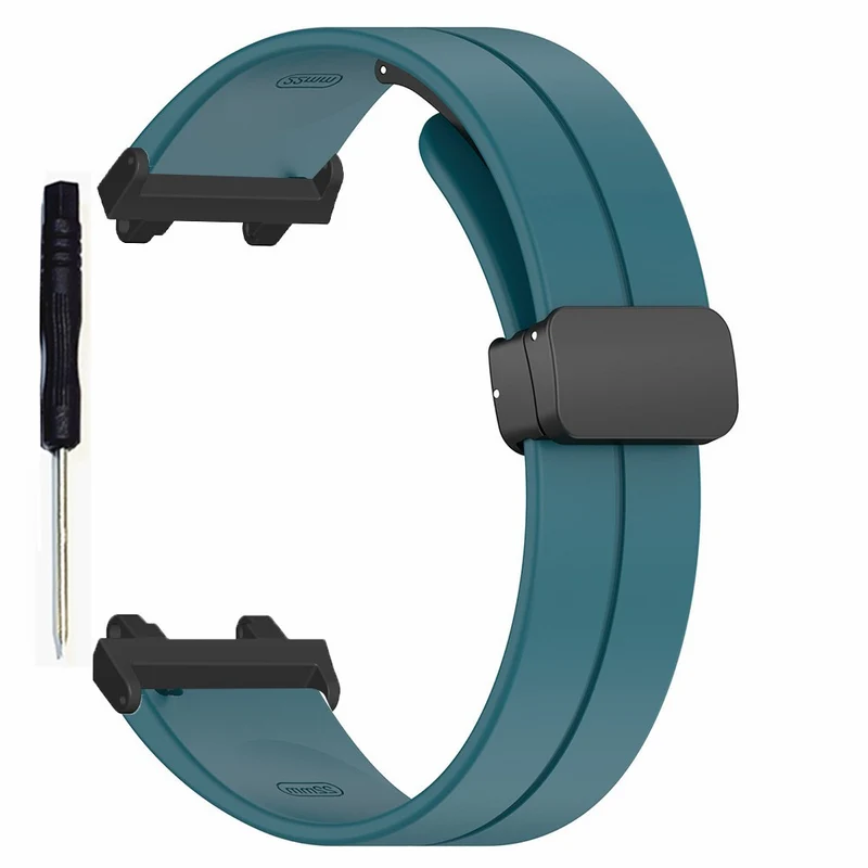 Huami Amazfit T-Rex 2 Silicone Watch Band Magnetic Folding Buckle Wrist Strap