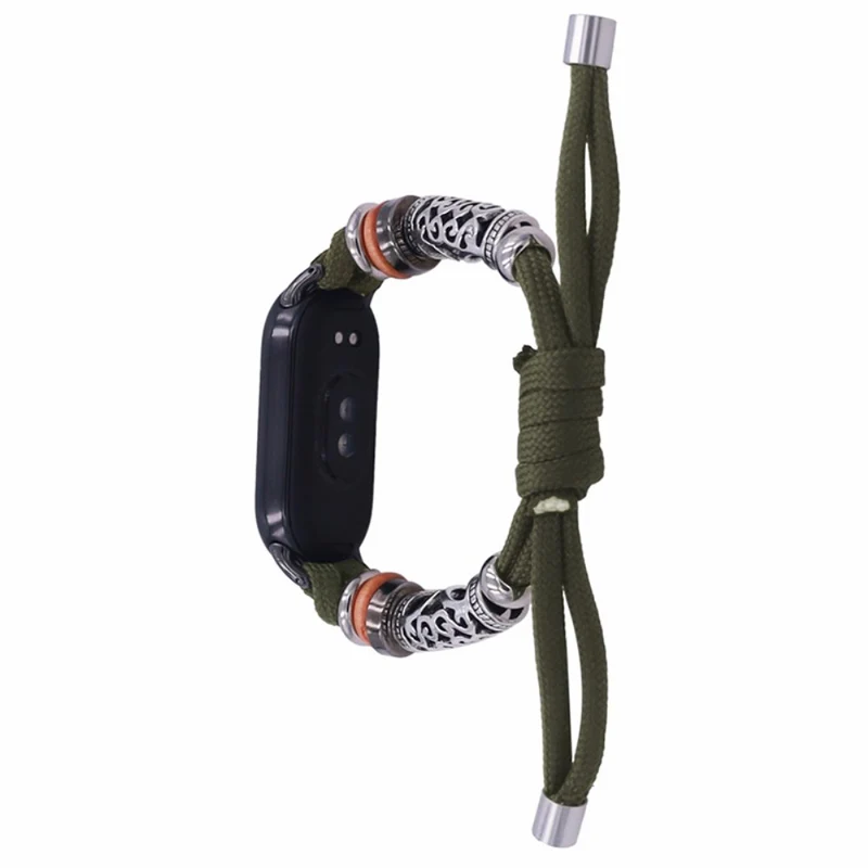 Xiaomi Smart Band 8 Beads Braided Watch Strap Adjustable Wrist Band Bracelet
