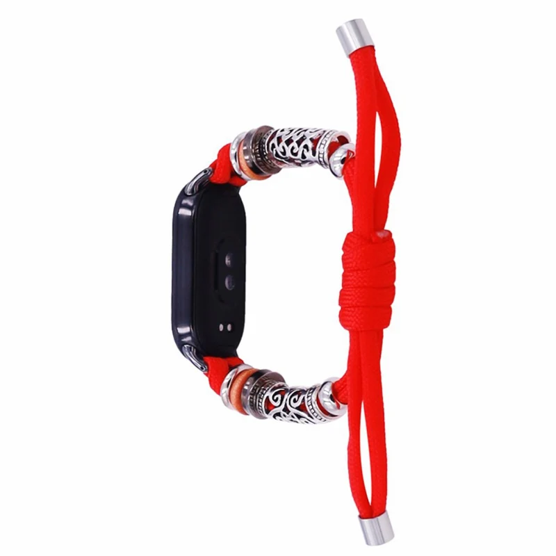 Xiaomi Smart Band 8 Beads Braided Watch Strap Adjustable Wrist Band Bracelet