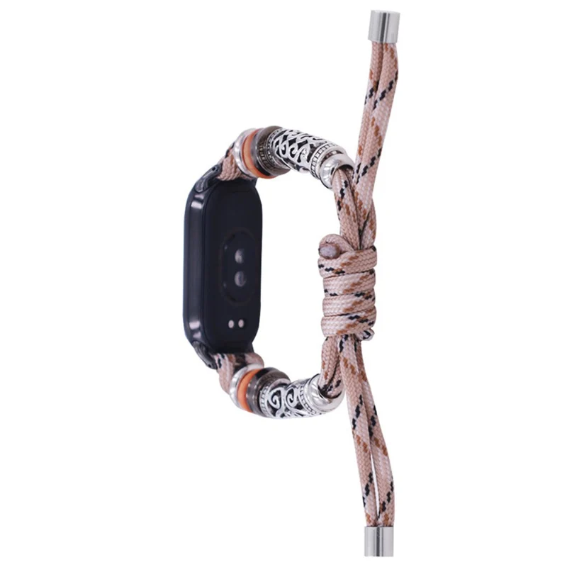Xiaomi Smart Band 8 Beads Braided Watch Strap Adjustable Wrist Band Bracelet