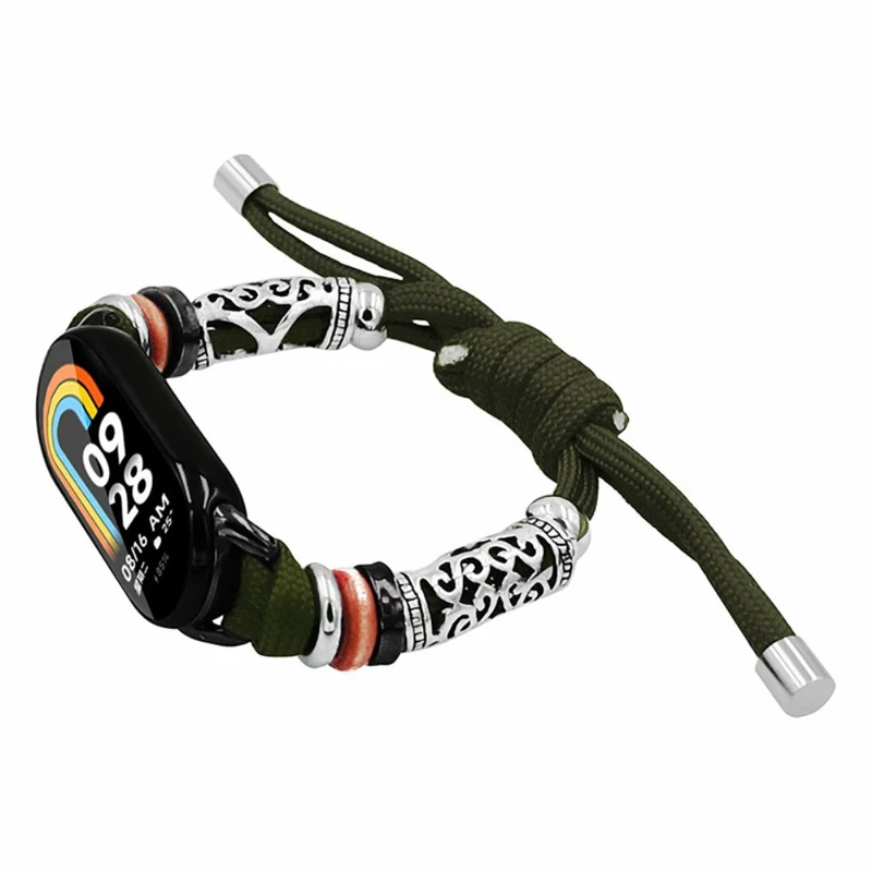 Xiaomi Smart Band 8 Beads Braided Watch Strap Adjustable Wrist Band Bracelet
