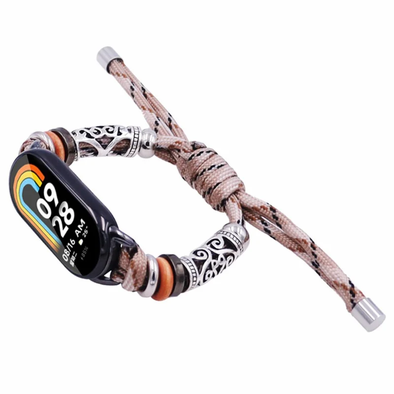 Xiaomi Smart Band 8 Beads Braided Watch Strap Adjustable Wrist Band Bracelet