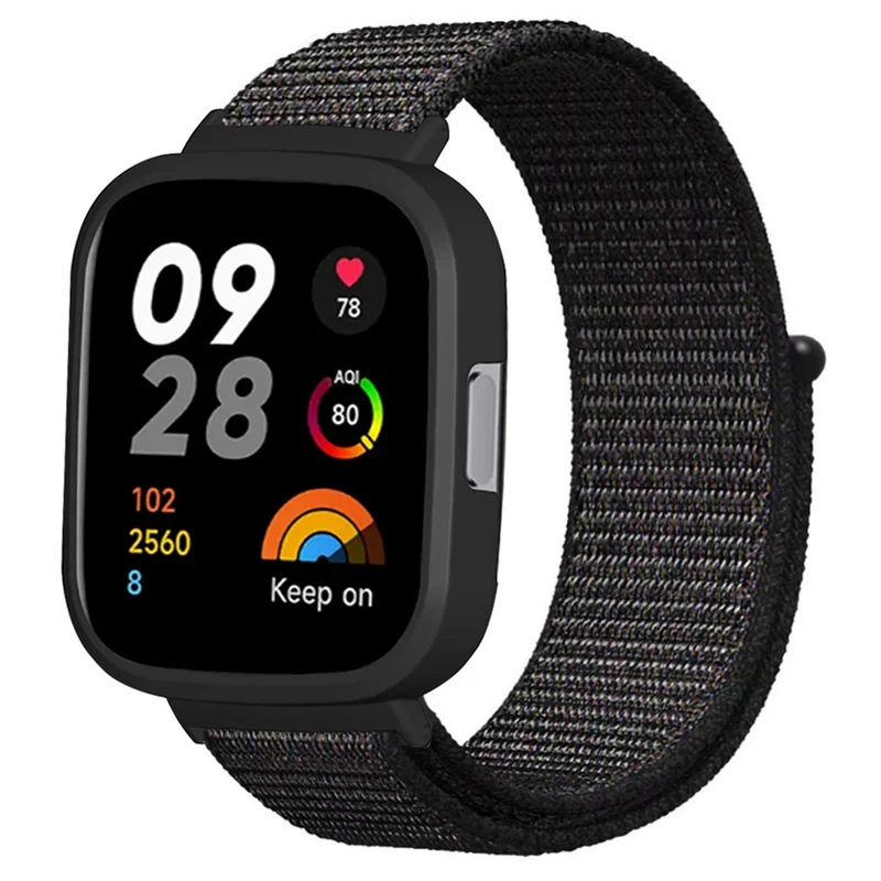 Xiaomi Redmi Watch 3 Nylon Watch Band Adjustable Wrist Strap with Watch Case
