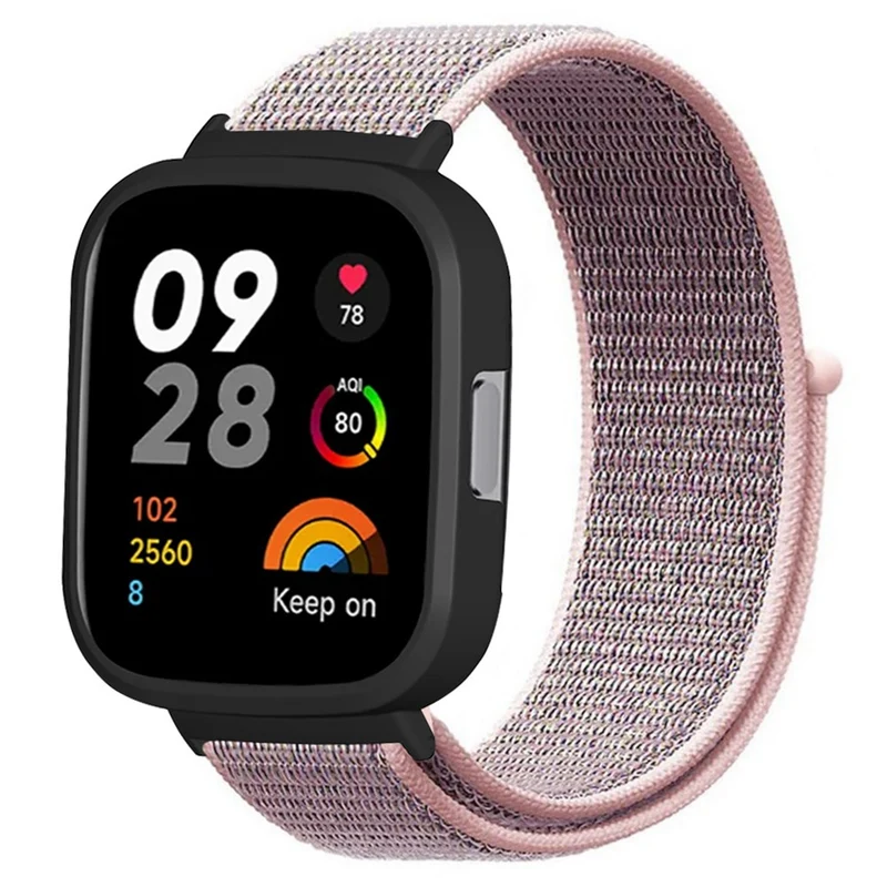 Xiaomi Redmi Watch 3 Nylon Watch Band Adjustable Wrist Strap with Watch Case
