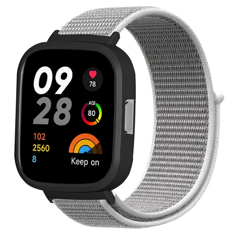 Xiaomi Redmi Watch 3 Nylon Watch Band Adjustable Wrist Strap with Watch Case