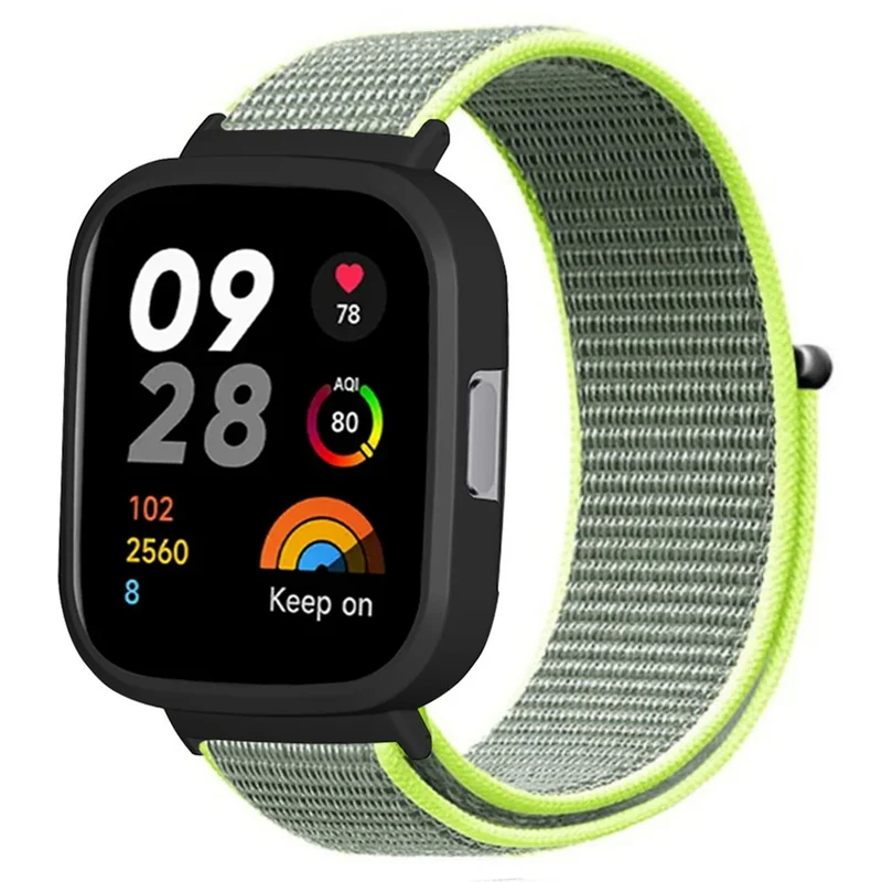 Xiaomi Redmi Watch 3 Nylon Watch Band Adjustable Wrist Strap with Watch Case