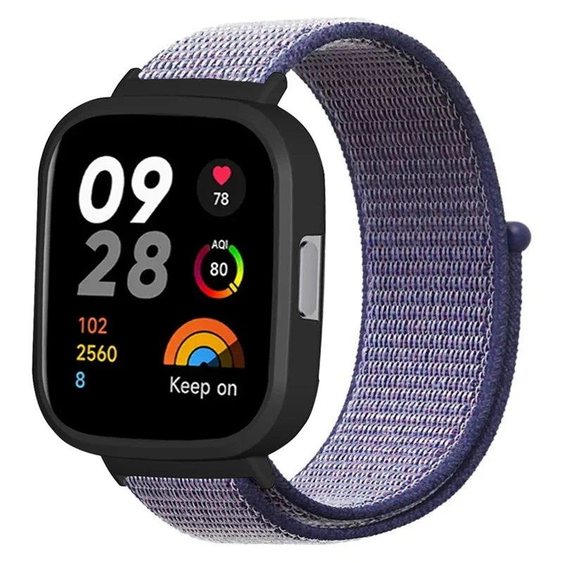 Xiaomi Redmi Watch 3 Nylon Watch Band Adjustable Wrist Strap with Watch Case